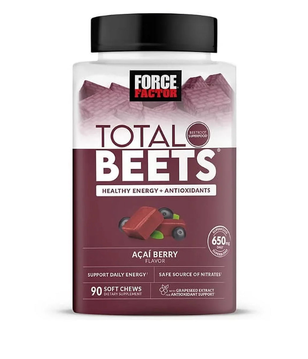 Beet (90 ct.) Beets, Chews, Force Total Superfood Acai Root Factor Soft Berry