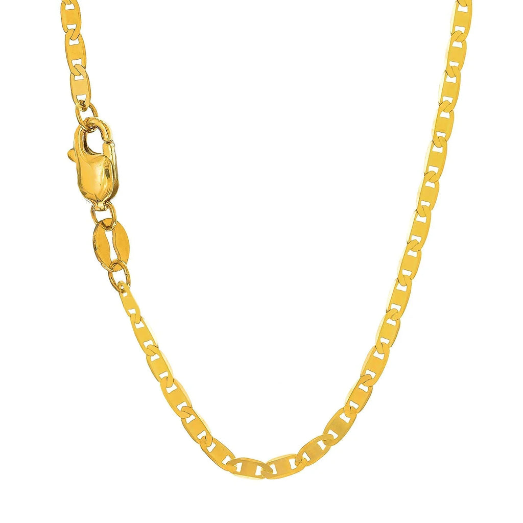 Gold Yellow Solid 10 2.3 Claw Lobster 1.7gr. Inches, Chain Clasp Mariner 10k - mm Anklet,
