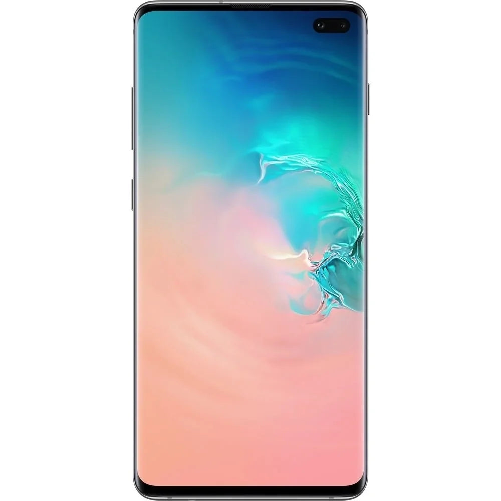 Unlocked, - Prism Blemished) (Used 4G LTE 6.1" White S10+ Galaxy 128GB Fully