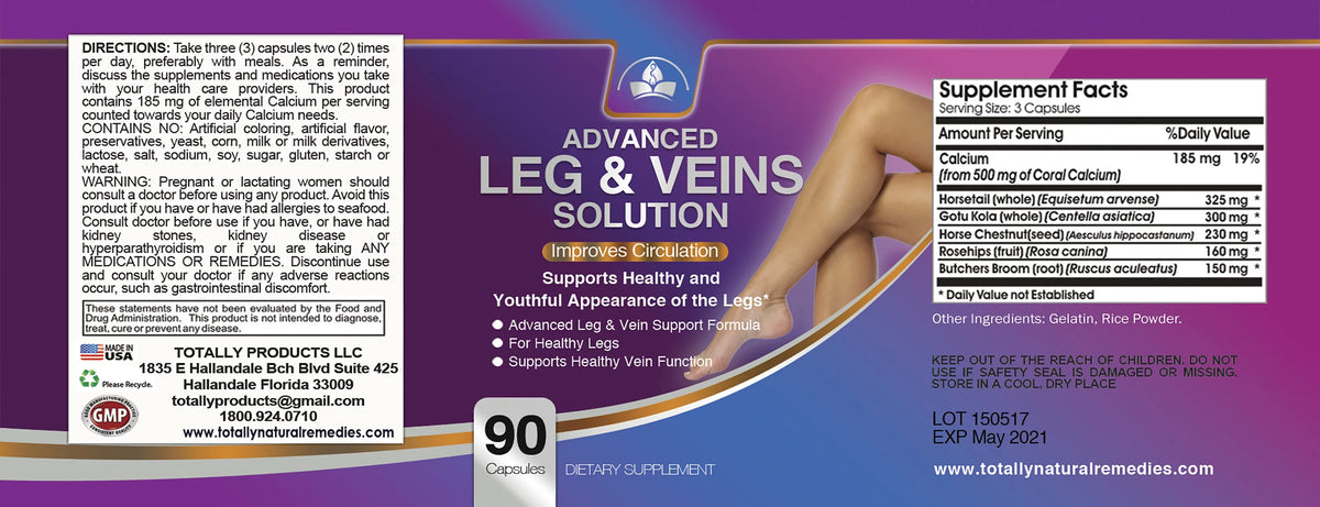 Solution Healthy & Legs Vein Circulation Capsules) for (90