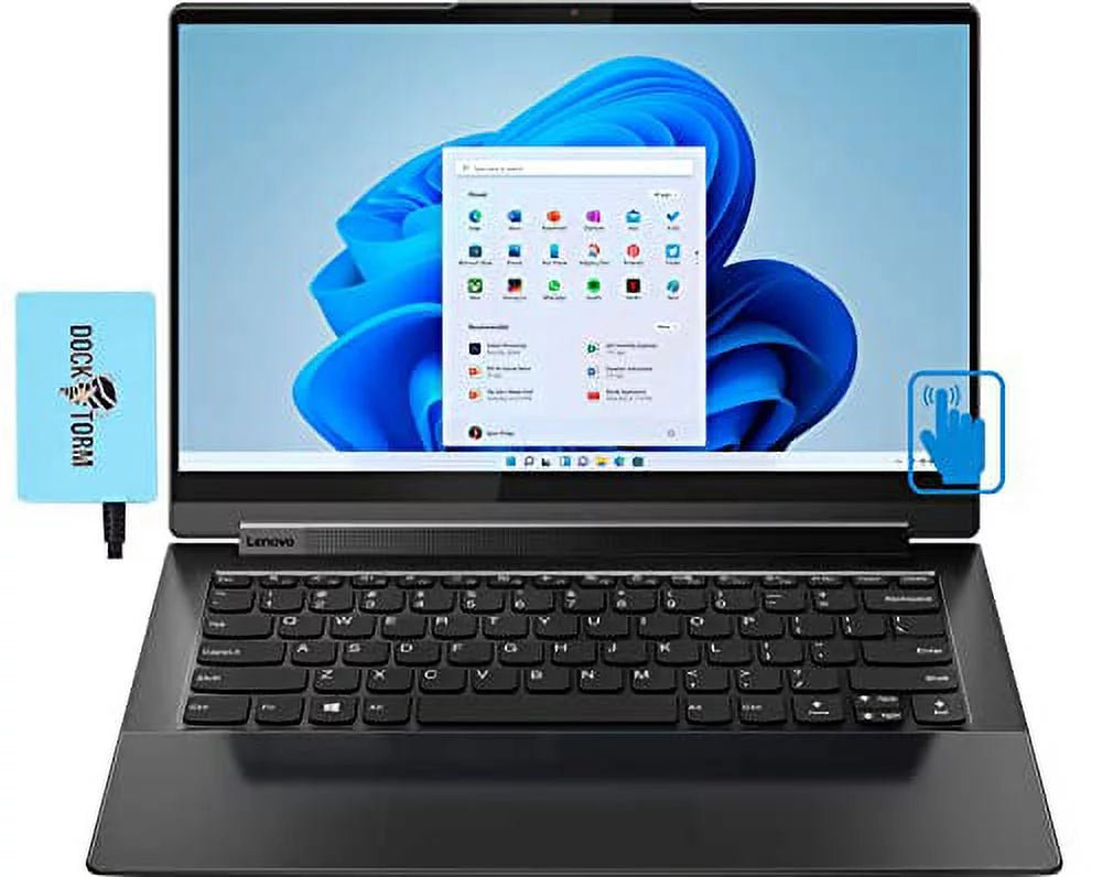 BT Iris Laptop 11 w/Hub WiFi 2-in-1 2022 Webcam, Touchscreen Backlit (Intel 6, FHD Yoga Win 9i i7-1185G7 Intel 4-Core, 2TB Fingerprint, -14.0" KYB, 5.1, Home) IPS 8GB Xe, HD PCIe RAM, SSD,