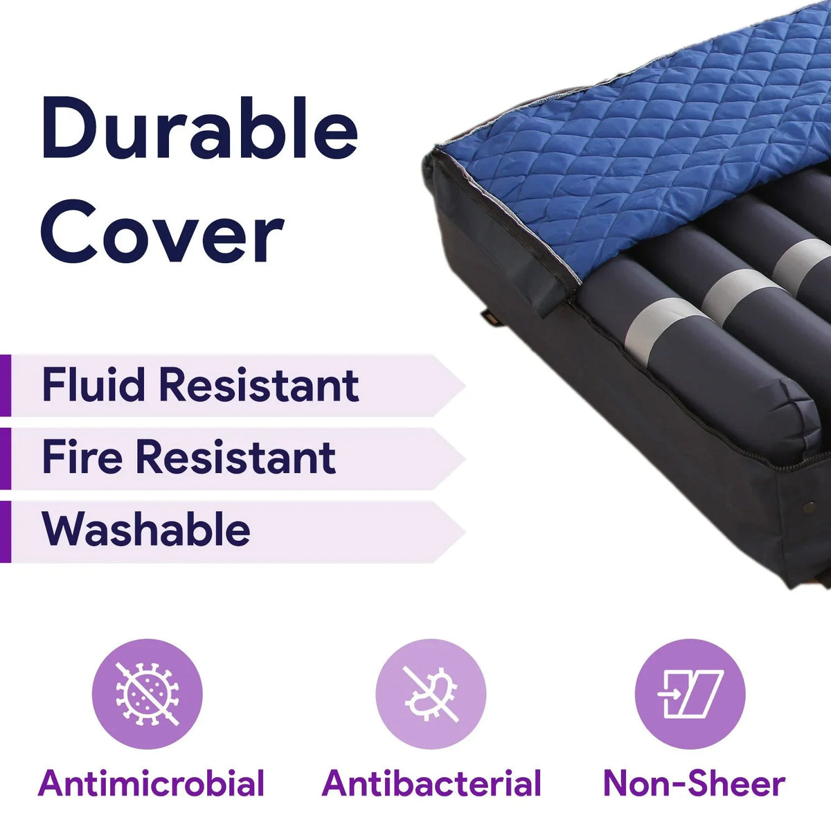 Proheal 8/11" Low Bariatric Alternating 36” & x 80” Stages x with I-IV Air Loss Side Bolsters Pressure Air Mattress - Air Pump