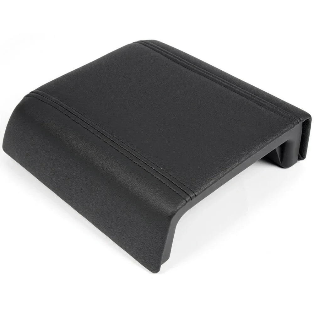 LID CENTER REST PAD CONSOLE F-150 ARM BLACK For 2004-2008 COVER Teledu LEATHER