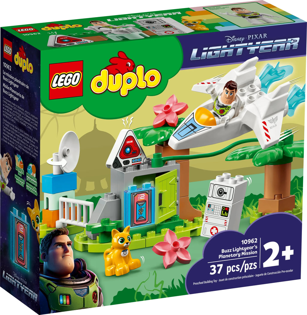 & LEGO Planetary 10962, Space & Toys Pixar and Girls Figure Old Toddlers, Buzz Plus Years 2 Spaceship Boys for Mission Lightyear’s Disney with DUPLO Robot