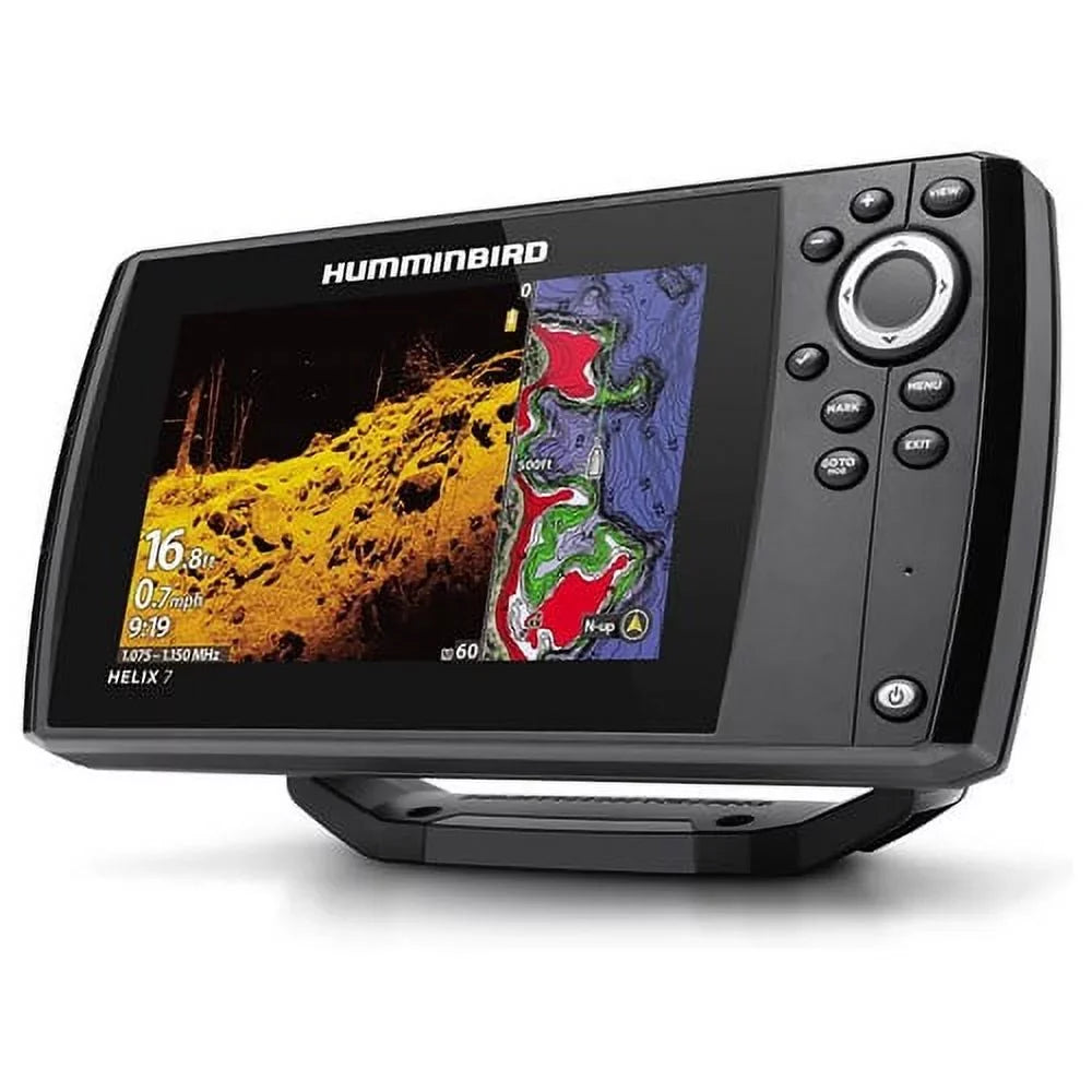 GPS Finder, Dual -411610-1 MEGA Display 7 G4 HELIX Spectrum, Humminbird CHIRP Color 7in Fish DI