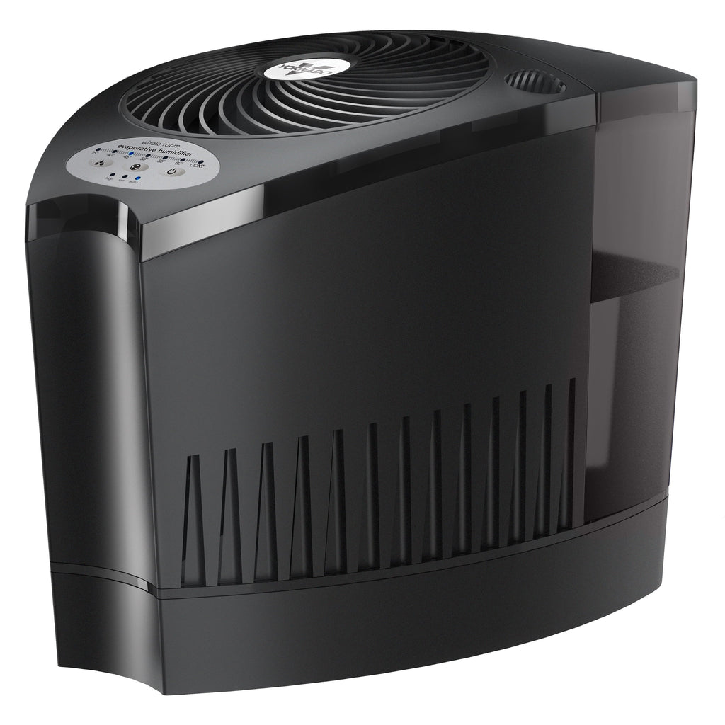 ft Evaporative Vornado Evap3 sq Humidifier, Room Coverage, 700 Whole Black