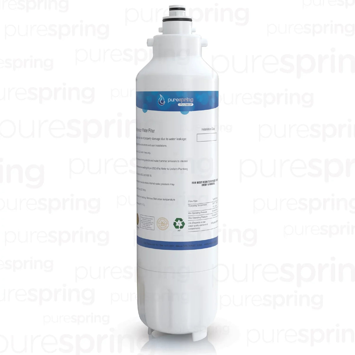 liquid Compatible LT800PC, 42 LG ADQ73613401, 46-9490, ADQ73613403, with Kenmore Pack) Filter, NSF ADQ73613402, PureSpring 9490, (1 469490 Refrigerator Certified LT800P,