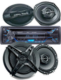 Speakers Bluetooth w/ 2x Bundle CD 6"x9" Audio Car 6.5" SD, Receiver USB, 200w + +