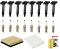 Sequoia Plugs Platinum Coils Up Ignition 2015-2020 Toyota for Tune Direct Spark