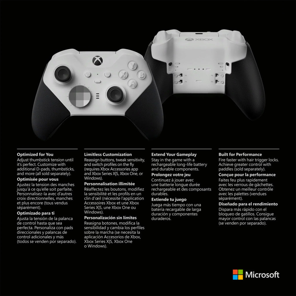 Cleaning Controller with Headset & 2 Elite Wireless Kit Xbox -White Series Xbox