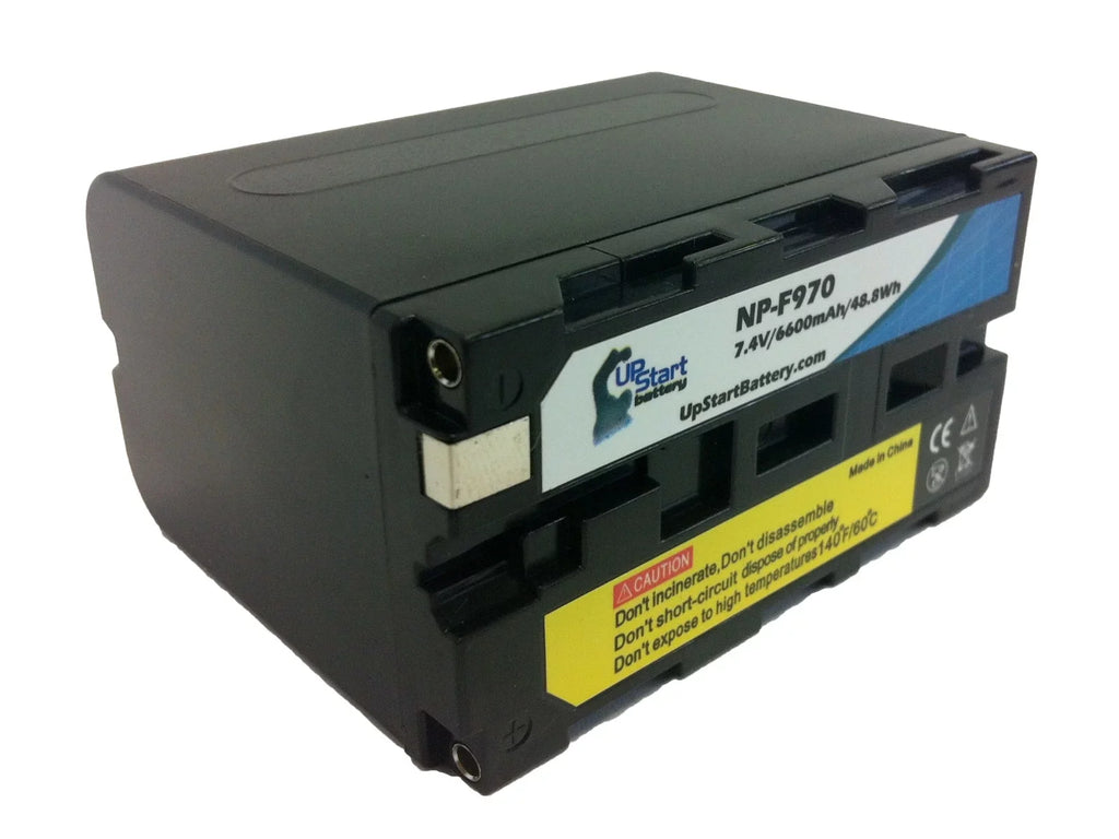 (6600mAh, GV-A100 NP-F970 UpStart Battery Replacement Digital Lithium-Ion) High - High Camera 2x - Battery Pack Capacity Capacity for 7.4V, Battery