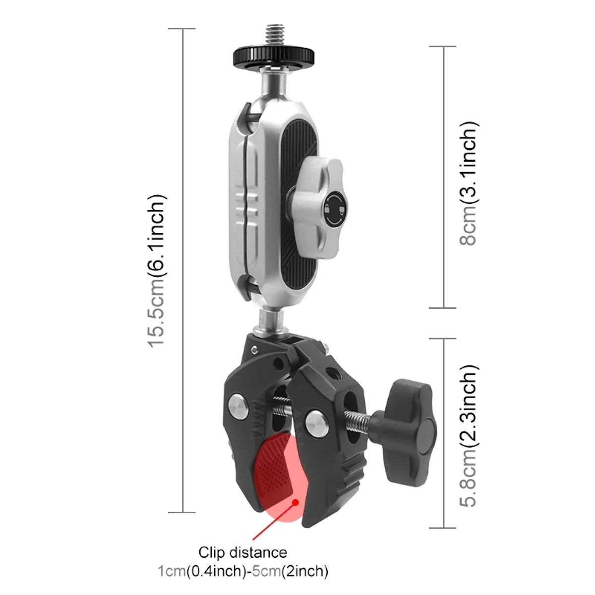 Compatible Camera Mount AKASO DJI Clamp Handlebar ammoon Adapter Mounts Mount