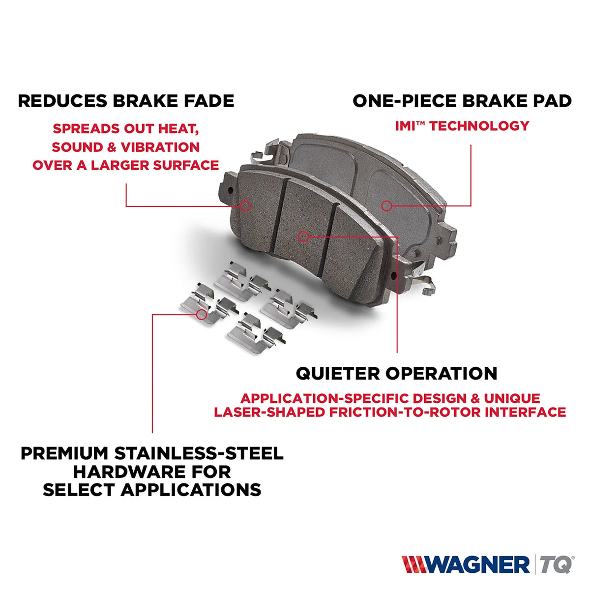 Semi-Metallic select: Wagner MX683 Pad Brake Fits Disc X5 Set X3, ThermoQuiet 2000-2006 2004-2010