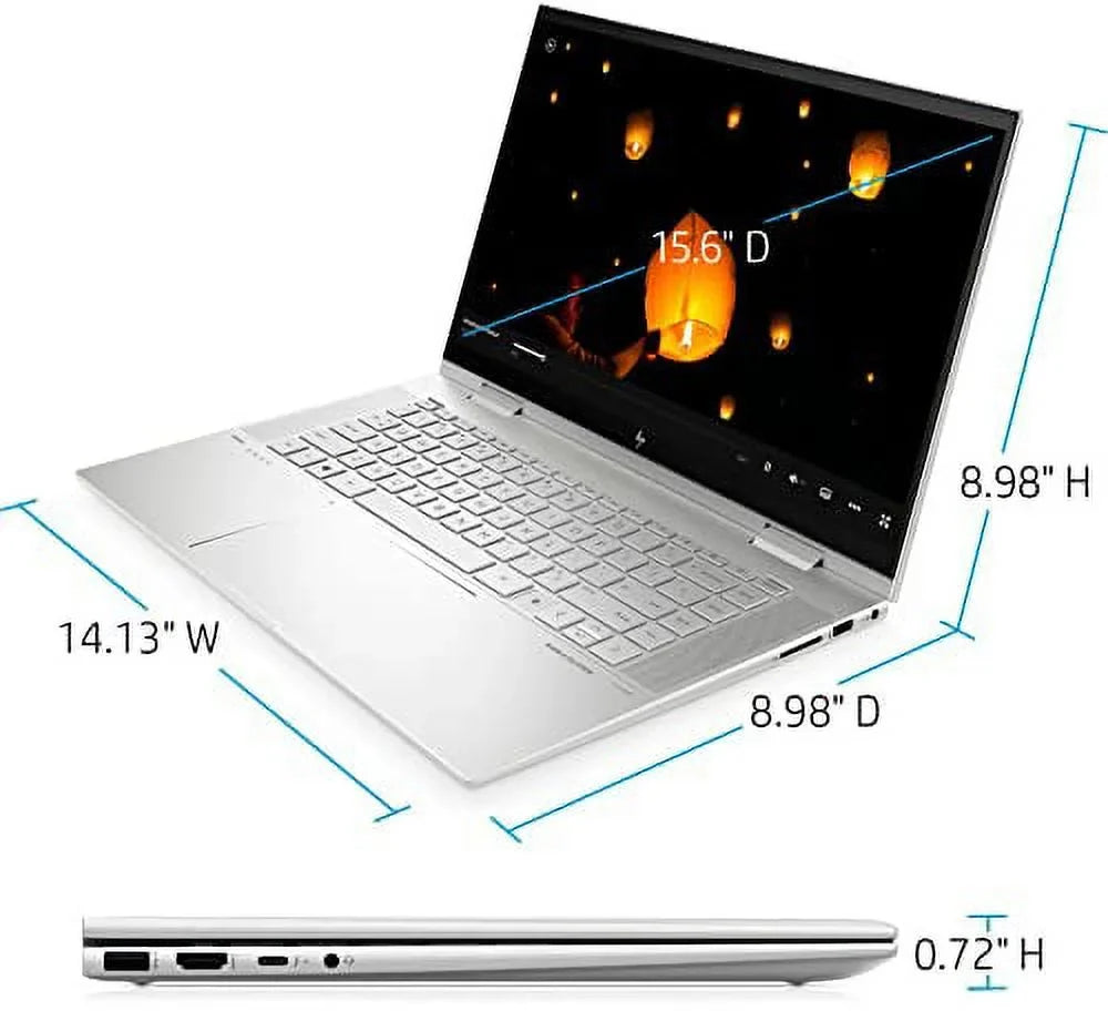 2-in-1 Core i7-1195G7 FP Pen Win Envy 32GB DDR4 15.6" Laptop Intel 24GB 2022 w/ Stylus Graphics RATZK SSD 4 X360 Xe Home WiFi Reader 1TB FHD 11th Backlit 6 Thunderbolt Touchscreen IPS 11 KB HP Iris