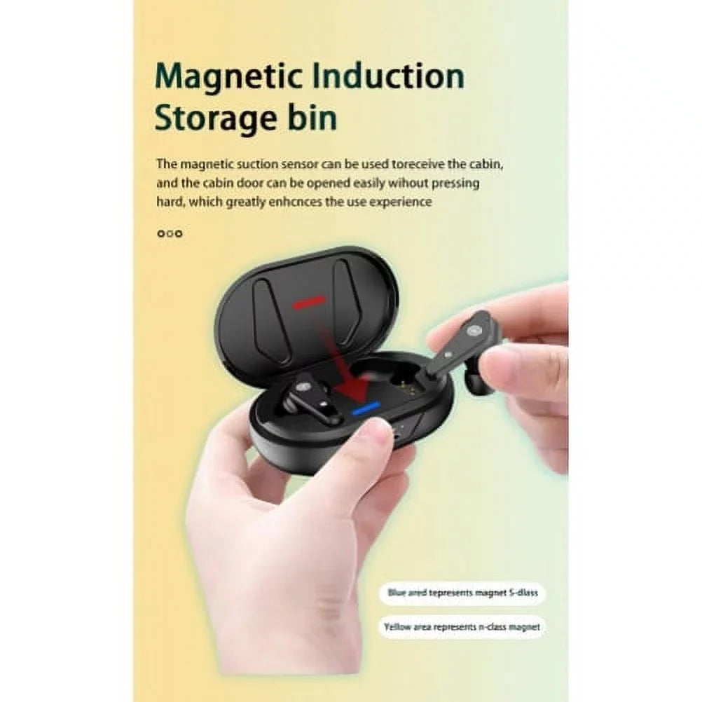 Max Headset Hands-free Headphones Stereo Charging Fire for Amazon Max TWS Compatible 11 11 Tablet Amazon Case Fire (2023) With Wireless Earphones Mic - (2023) Earbuds True
