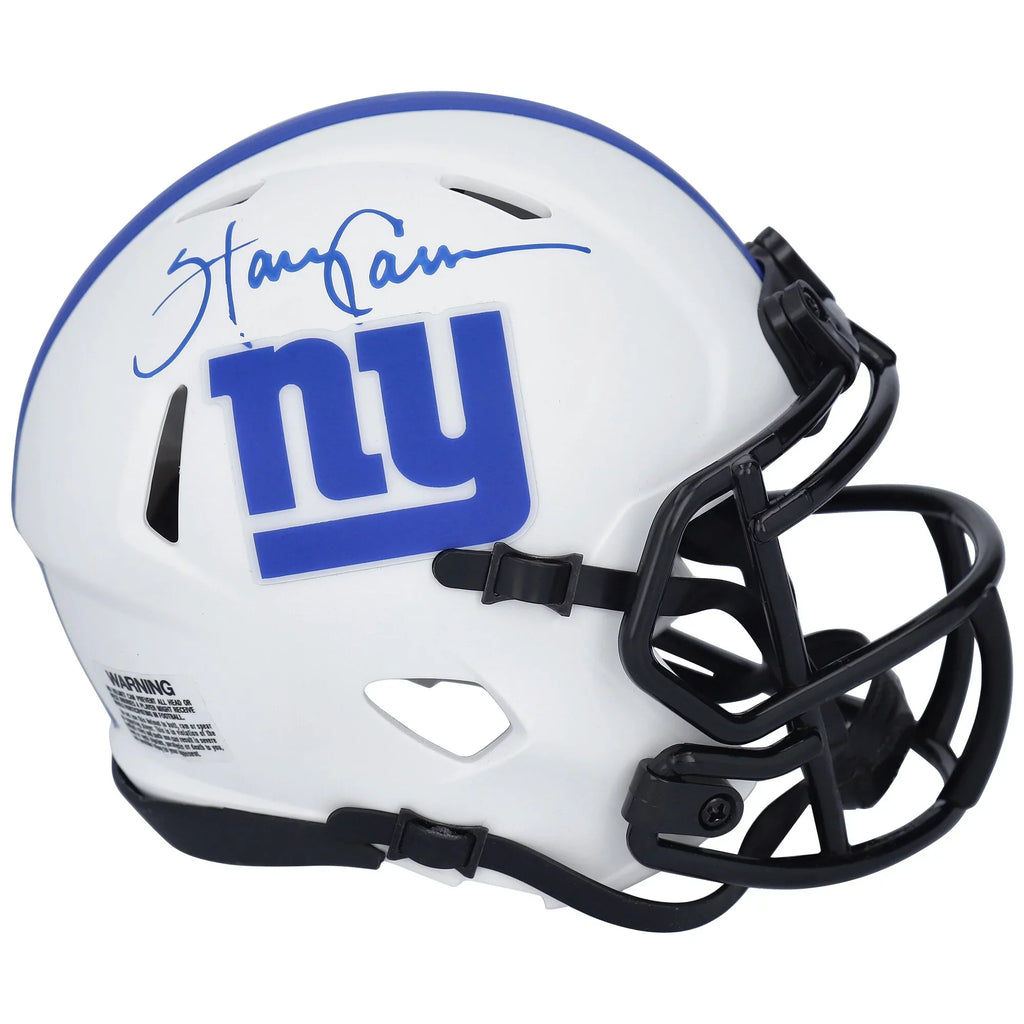 Lunar Fanatics Authentic Helmet Speed Riddell Mini Certified Harry Carson Giants Autographed - Alternate Eclipse York New