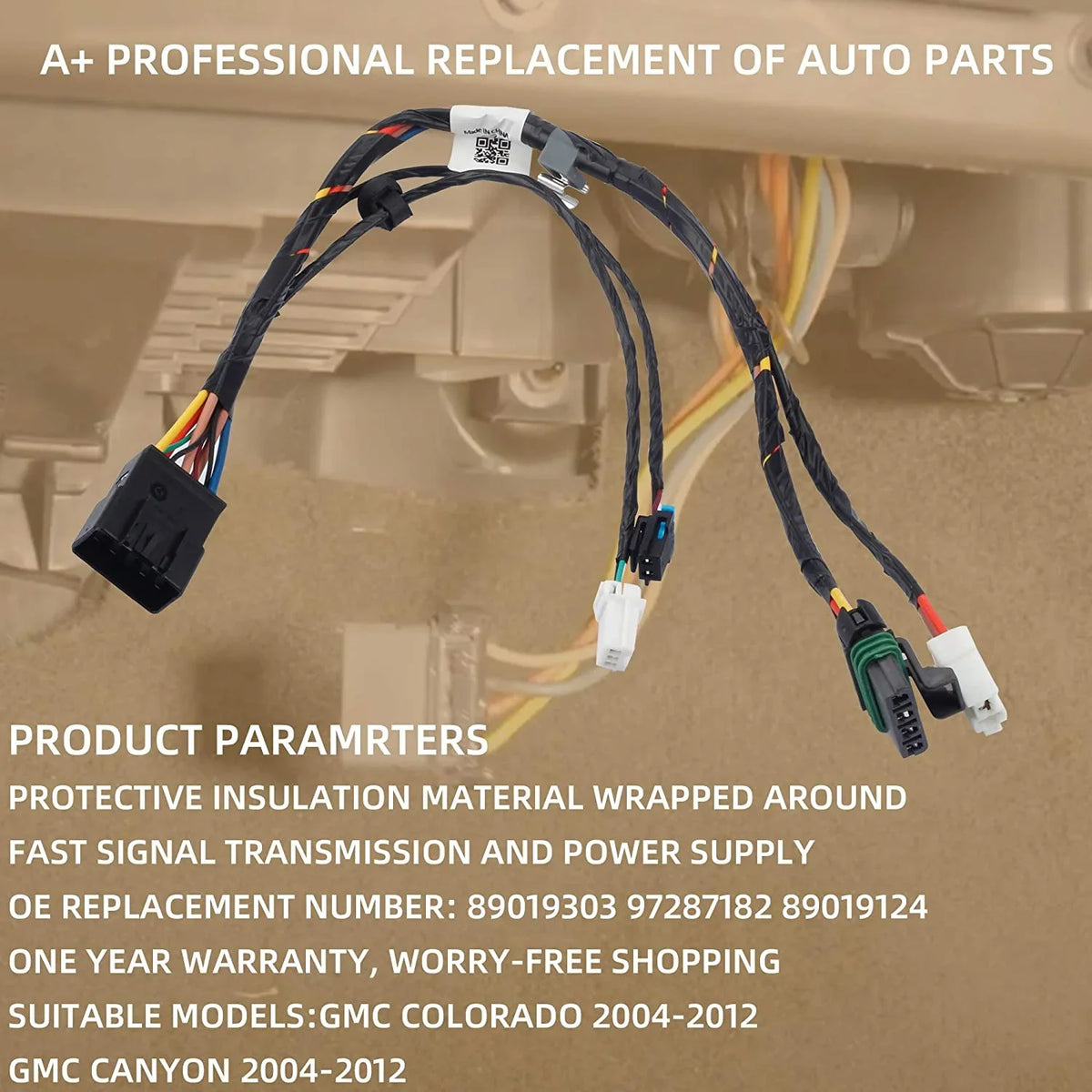 Wiring Dasbecan 89019303 Blower with GMC Harness Compatible Colorado 2004-2012 89019124 Chevrolet 97287182 Heater Replaces# Motor Canyon A/C