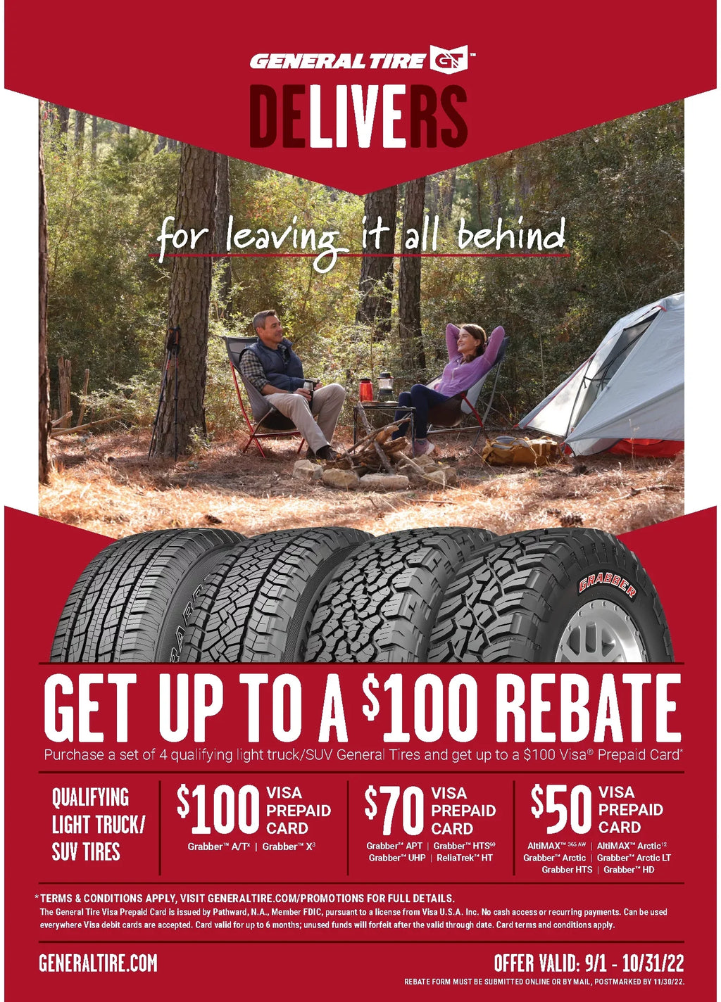 Tire Truck Grabber LT Winter Light E Arctic LT275/65R18 123/120R General