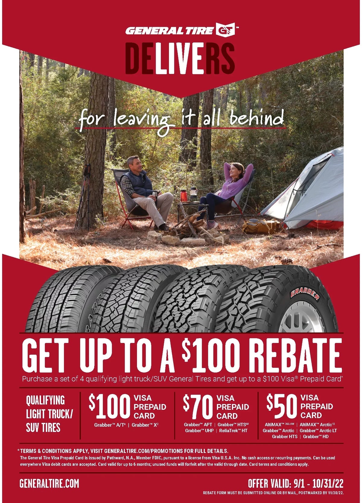 Tire Truck Grabber LT Winter Light E Arctic LT275/65R18 123/120R General