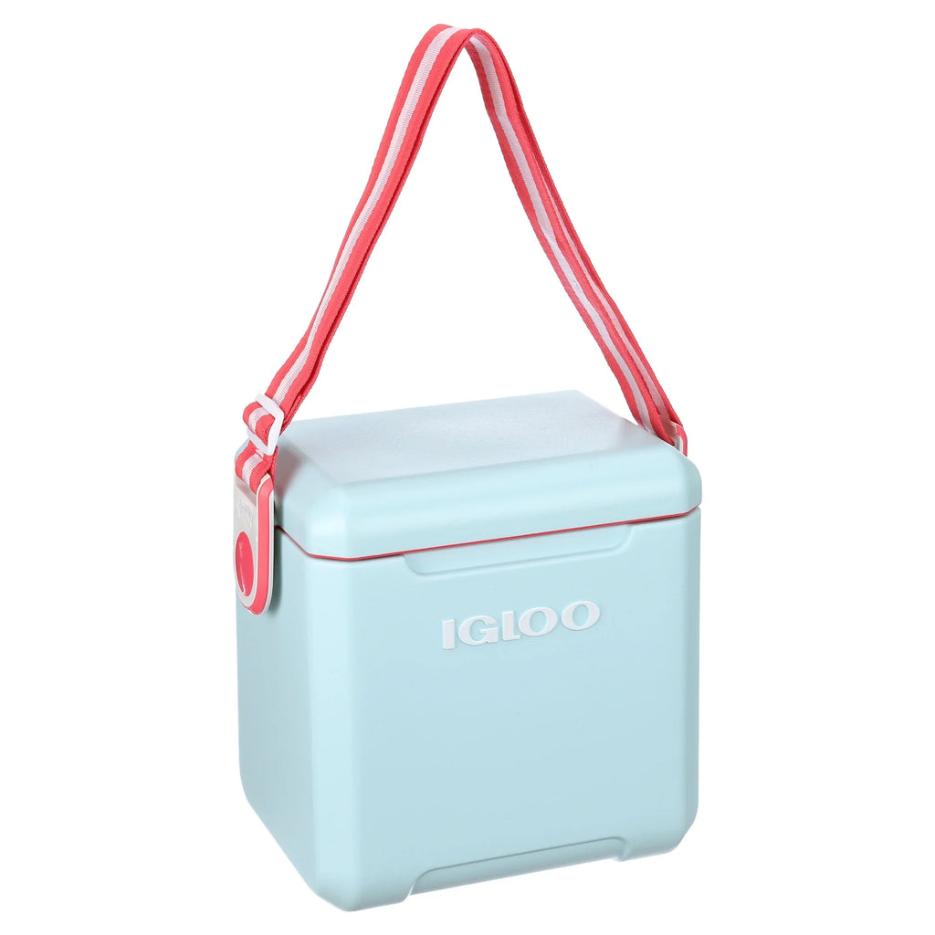 Sided Tag-a-Long 11 Aqua Red Blue Cooler, Igloo and Hard Qt