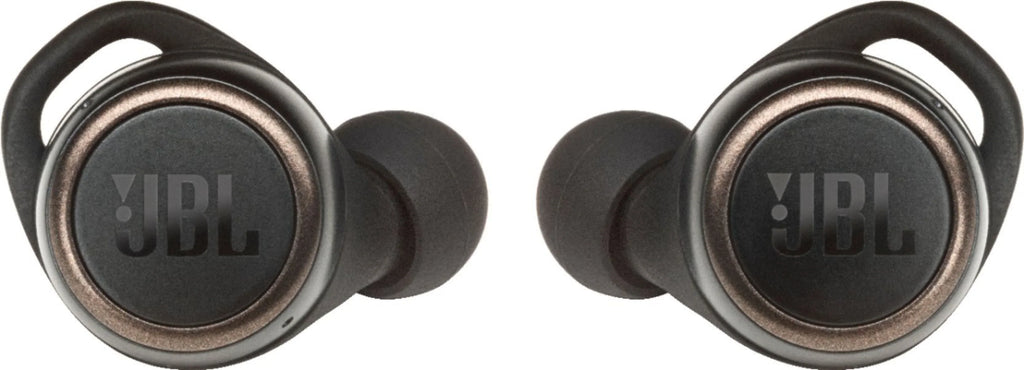 JBL Black Bluetooth Restored (Refurbished) Headphones Wireless 300TWS - In-Ear Live True