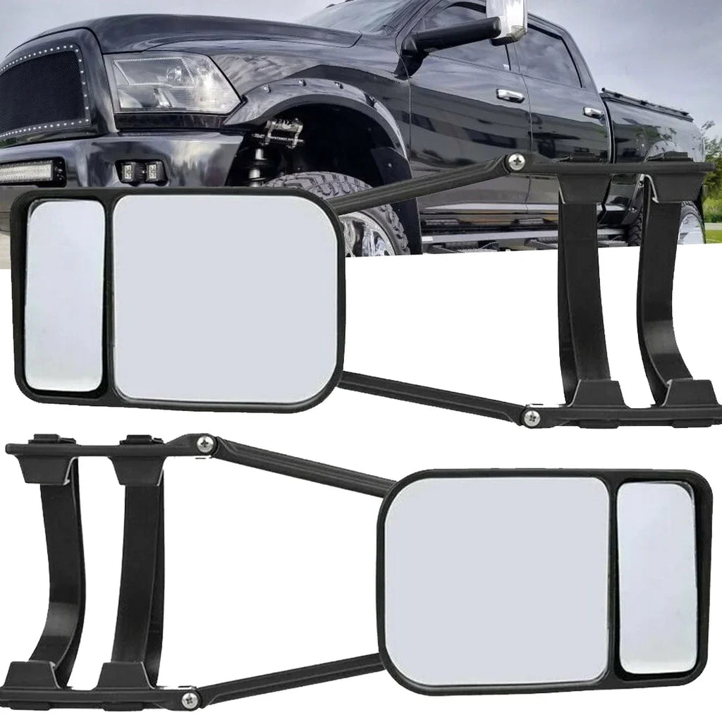 Trailer Tow Car Spot W/Strap 2X for Dual Blind XUKEY Truck Mirror Pickup Fit Universal Adjustable Extension