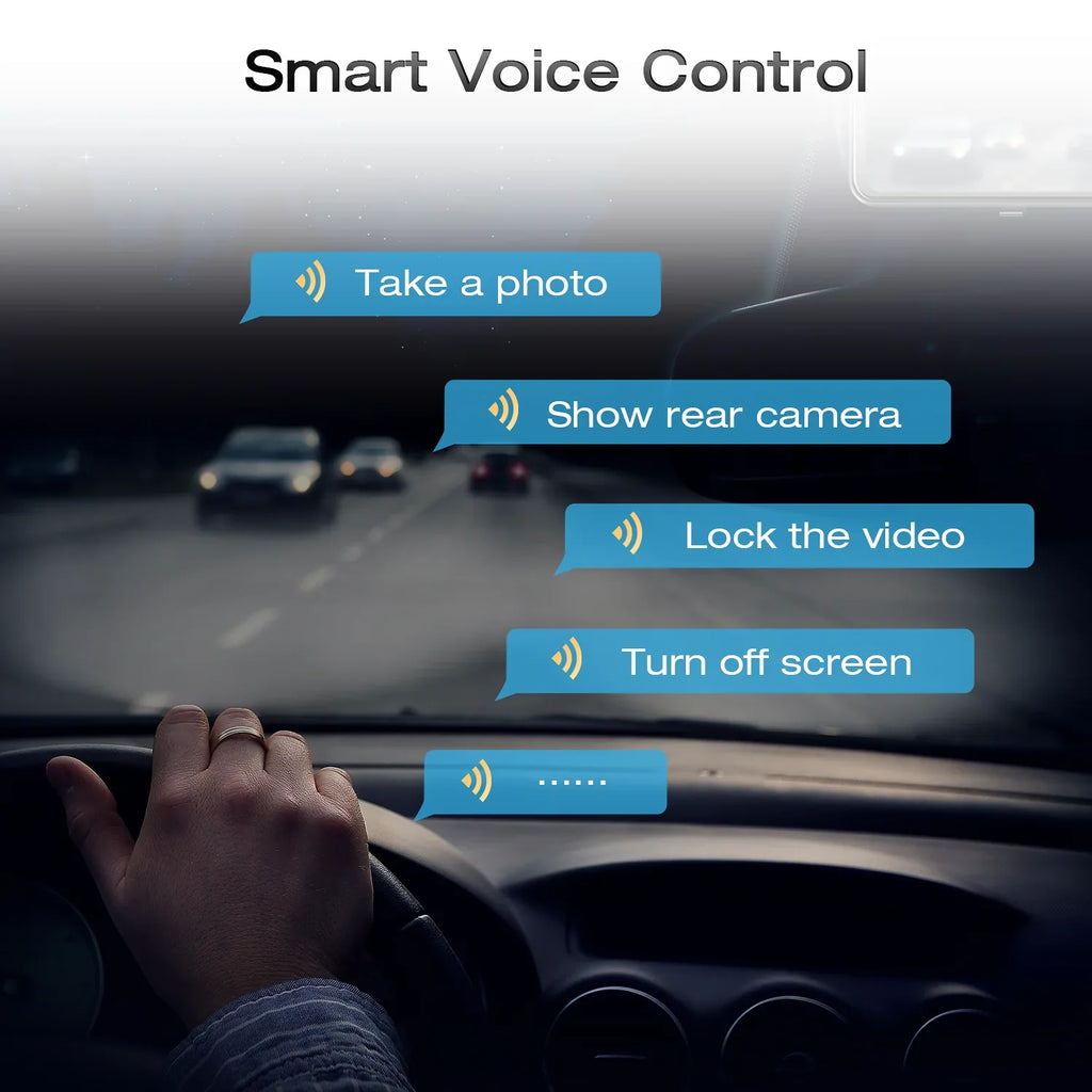 TOGUARD Rear Monitoring, Touch Cam, and 4K+1080P Parking Screen View 12" Camera, Mirror Rear Assist, GPS Front Dash Parking