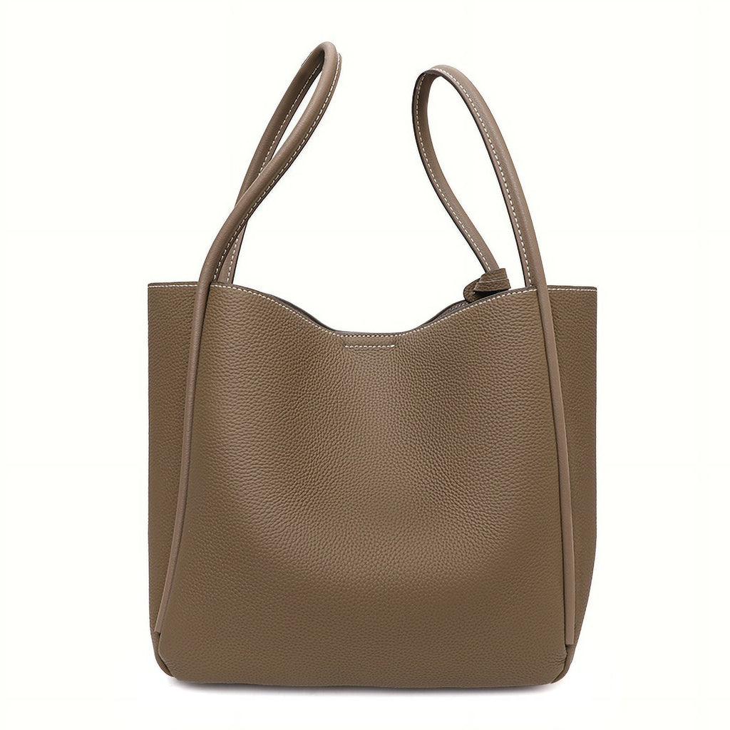Ladies Aidrani bag leather women's retro bag Tote 2024 new Fashion commuter