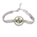 Emblem Chain Sweden National Diamond Symbol Tennis Bracelet Jewelry Anklet Country