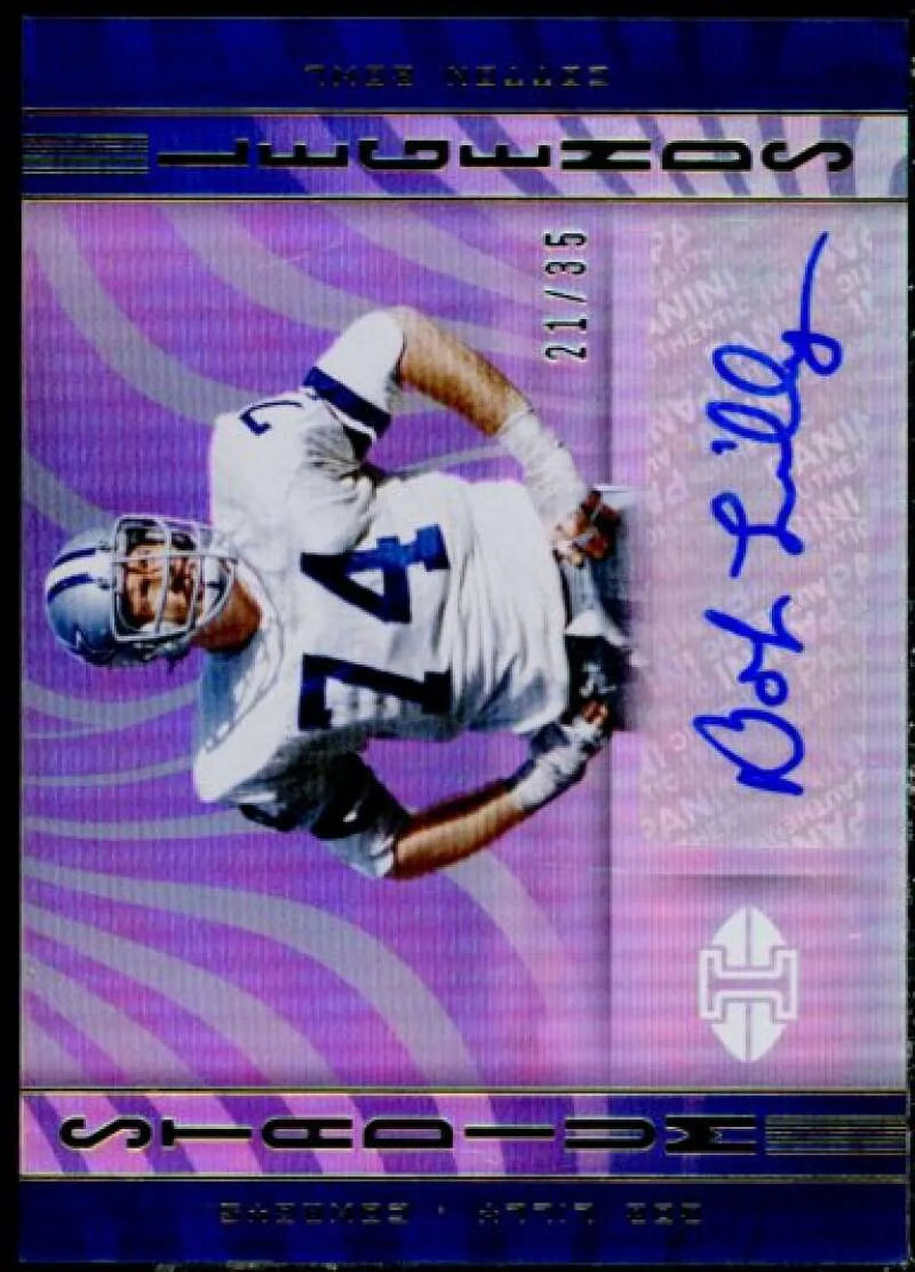 #18 Legends Bob Stadium Card Illusions Lilly Autographs 2019 Panini
