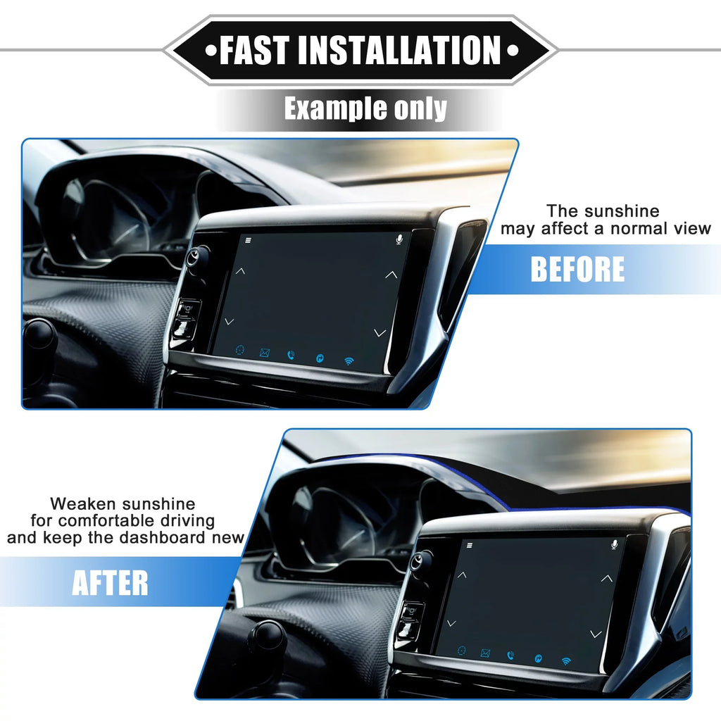 Cover Protective Black Bargains Polyester F150 for Blue Center 1999-2003 Car Mat Unique Console Dashboard