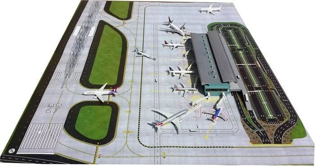 Side Land 1-400 - Airport Set Gemini 1-400 Terminal Airside Jets
