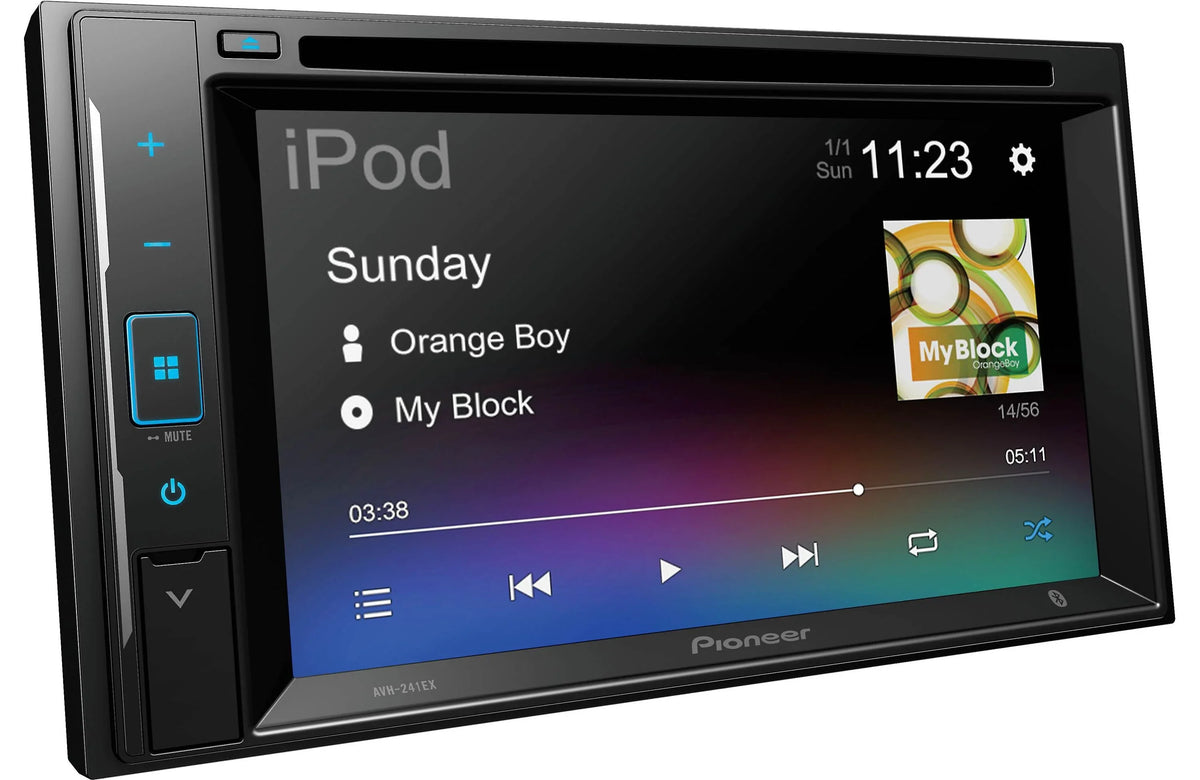 Receiver Pioneer AVH-241EX License with Backup Camera DVD Plate