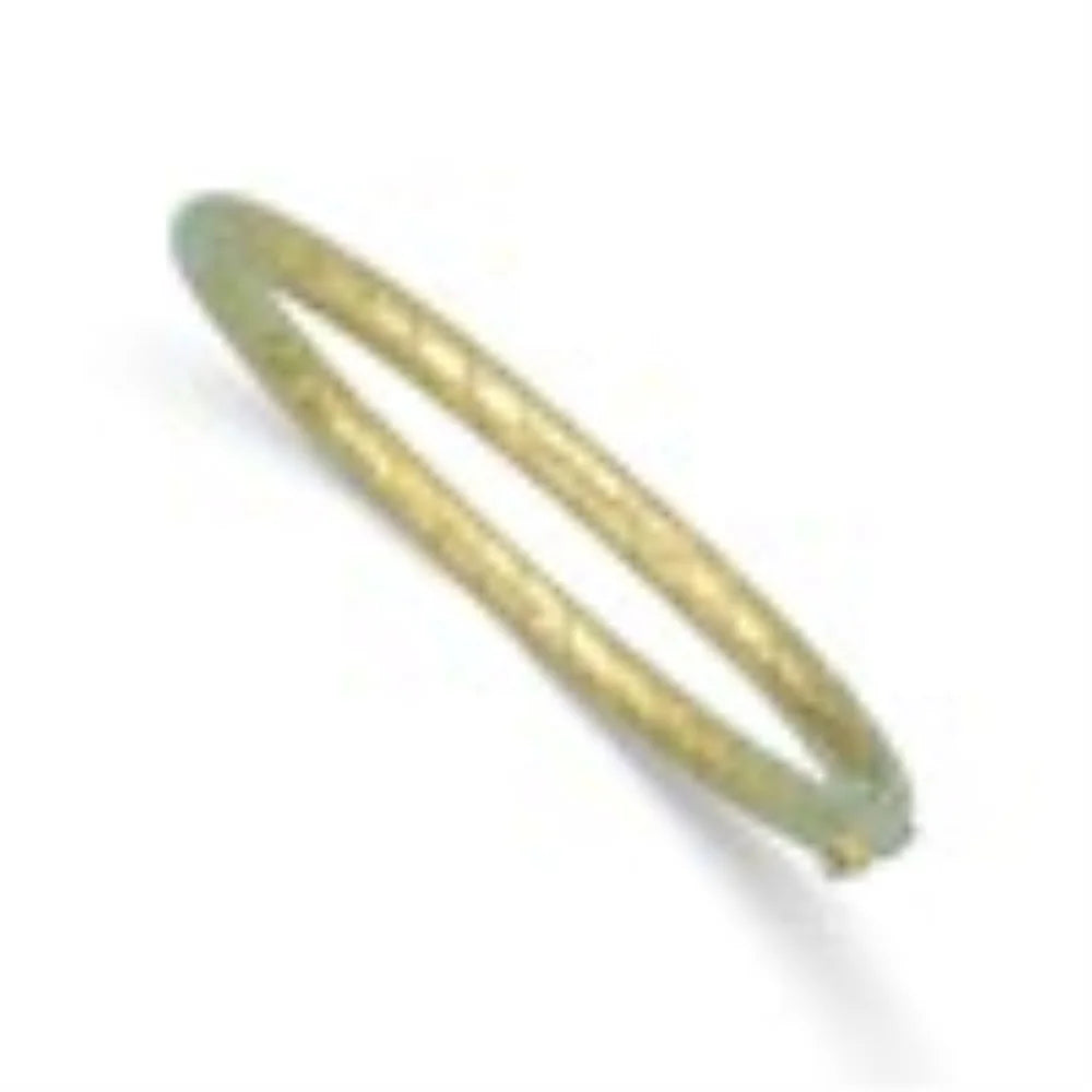 Hinged Gold Bangle Auriga 14k and Polished 5mm Men for Yellow Grooved