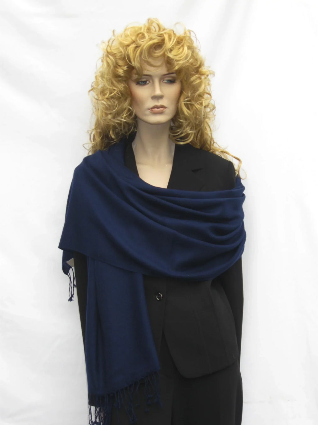 Shawl/Cashmere/Cashmere Scarf/Pashmina Scarf/Wool/Silk Scarf/Scarves/Shawl/Shawls/Stole/Wrap/Pashmina (Inky Navy)