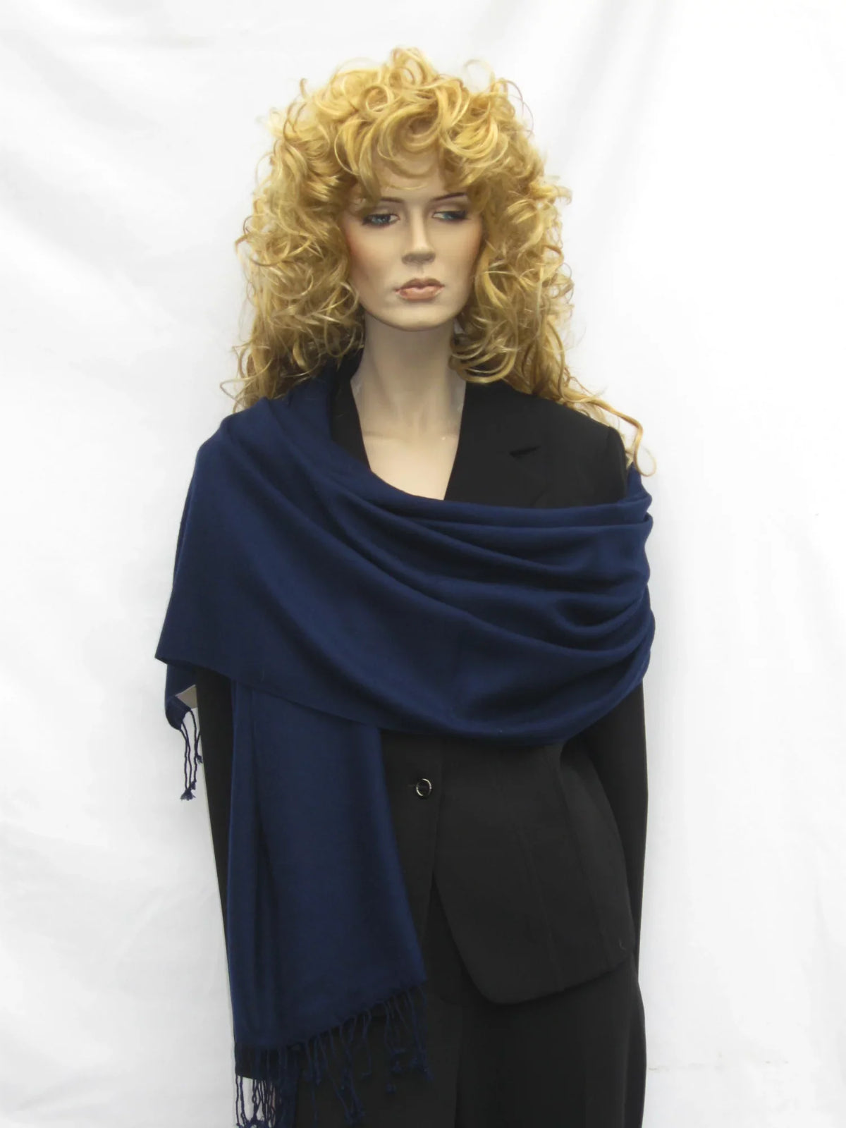 Shawl/Cashmere/Cashmere Scarf/Pashmina Scarf/Wool/Silk Scarf/Scarves/Shawl/Shawls/Stole/Wrap/Pashmina (Inky Navy)