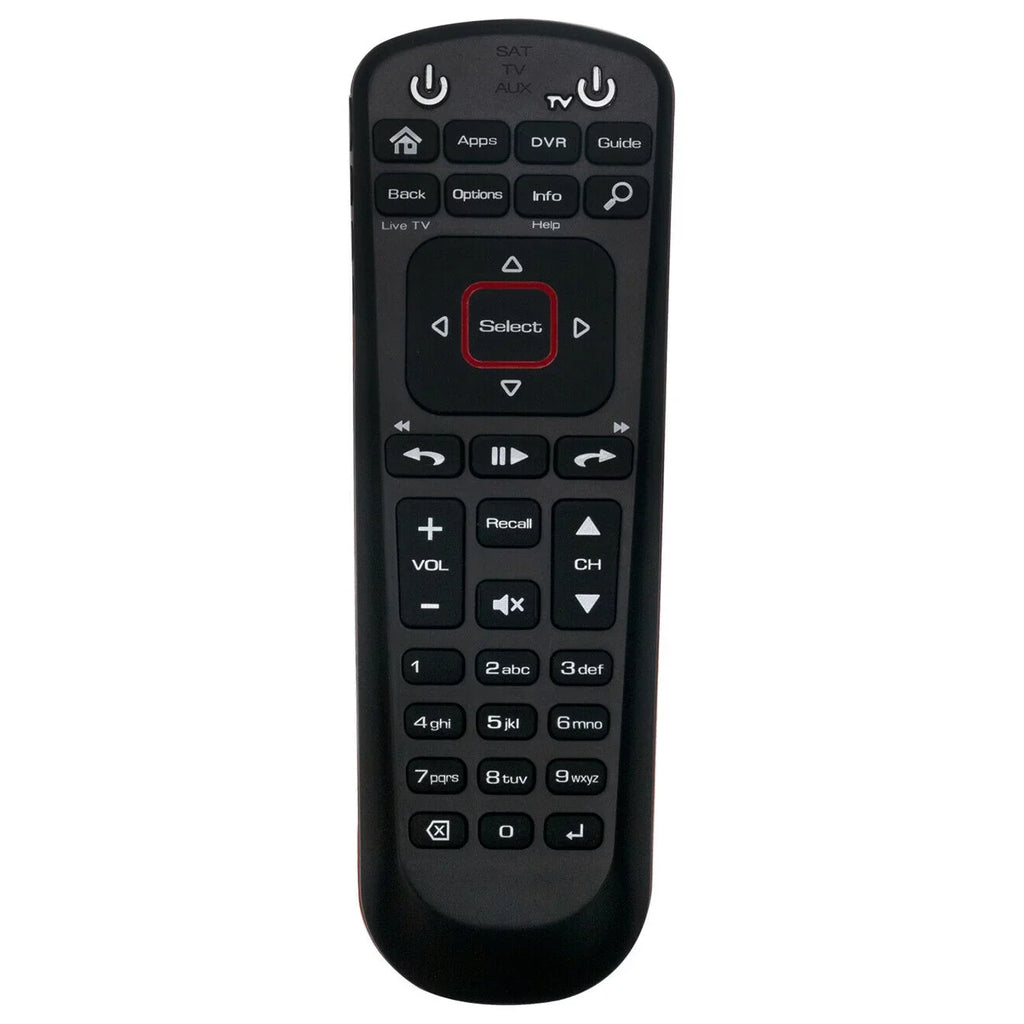 New TV Replaced for Remote Mode AUX Satellite SAT 52.0 Control w Receiver Dish