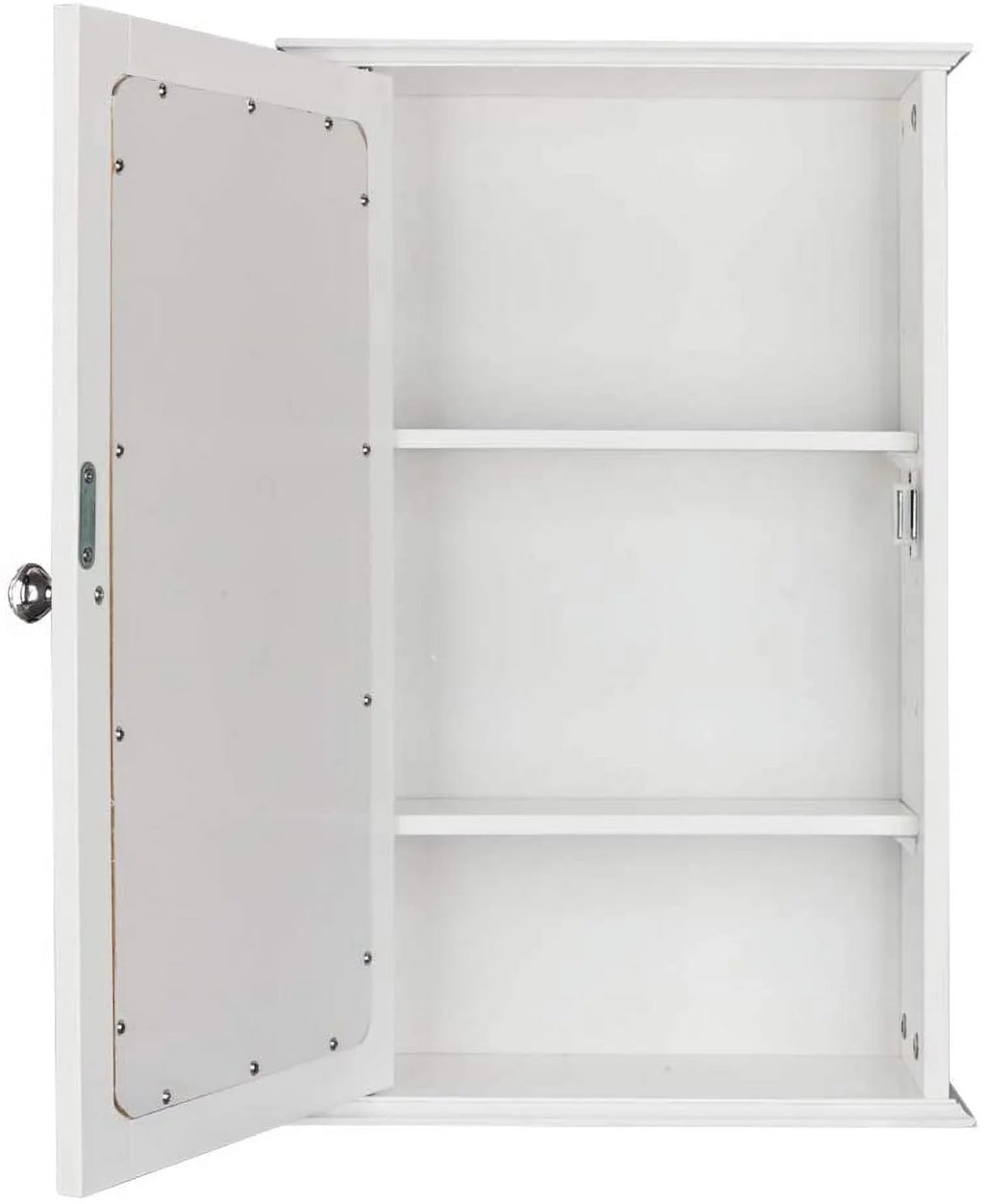Organizer Bathroom Storage Door 2 White Single Wall Adjustable Mount BSL Cabinet with and Medicine Shelves Cabinet Mirrored