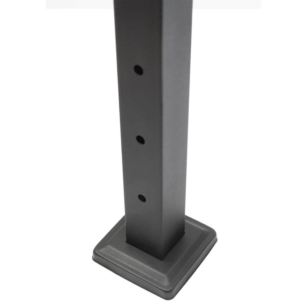 Cable Pre-Drilled Post System Steel Square Concrete Sides Level Deck Two Railing Stainless Wood Railing for Post Level Cable Fence 36''x2''x2''