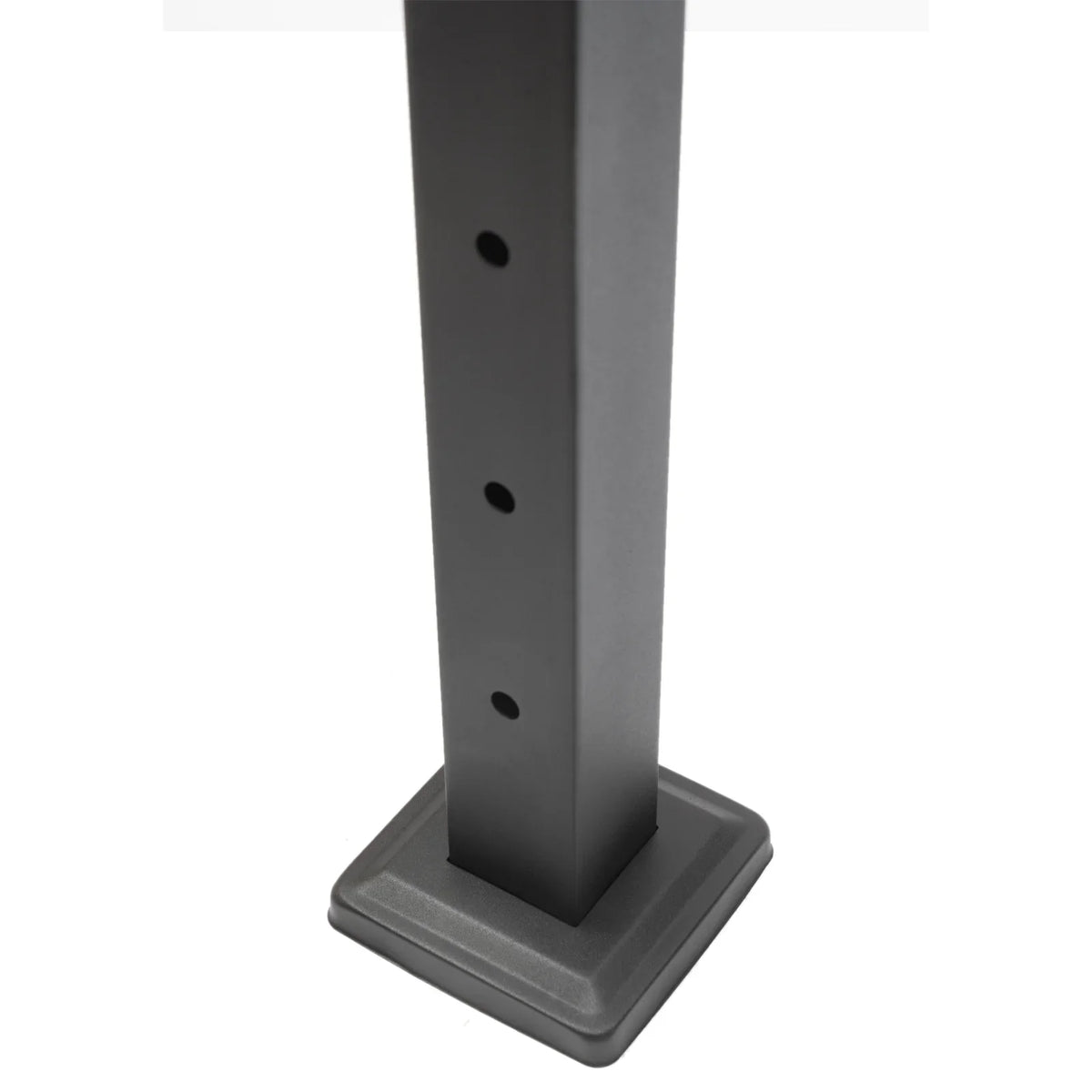 Cable Pre-Drilled Post System Steel Square Concrete Sides Level Deck Two Railing Stainless Wood Railing for Post Level Cable Fence 36''x2''x2''