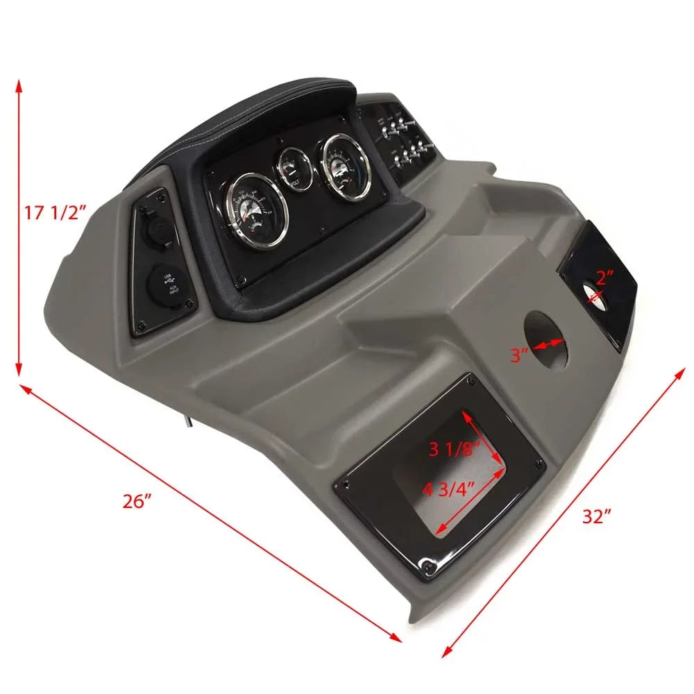 Lowe Boat 32 Mercury Console Panel Inch Teleflex Gray Dash | 2249445