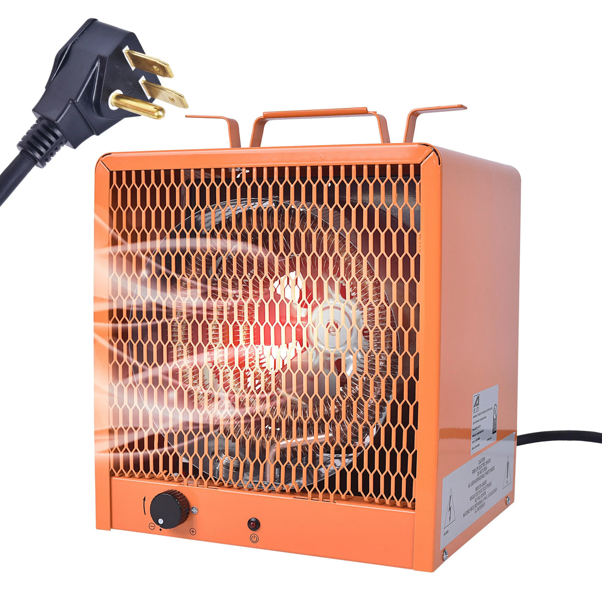 Hz,3 NEMA#6-30R,Industrial the Phase Heater, Watt 240 4800 , Volt/60 Forced Plug Fan Aain