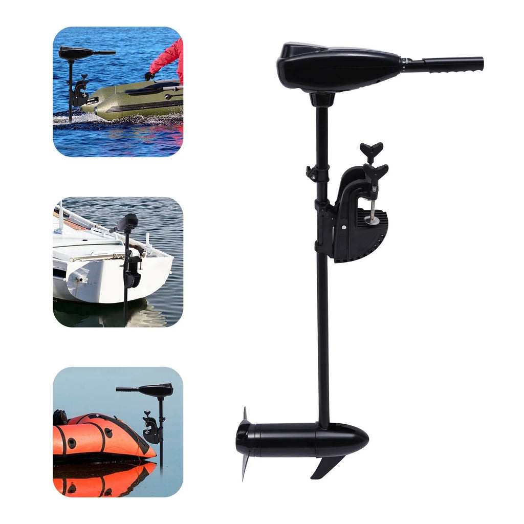 1.2HpThrust Outboard Boat Engine Fishing 12V 80Lbs Motor Motor Electric Trolling