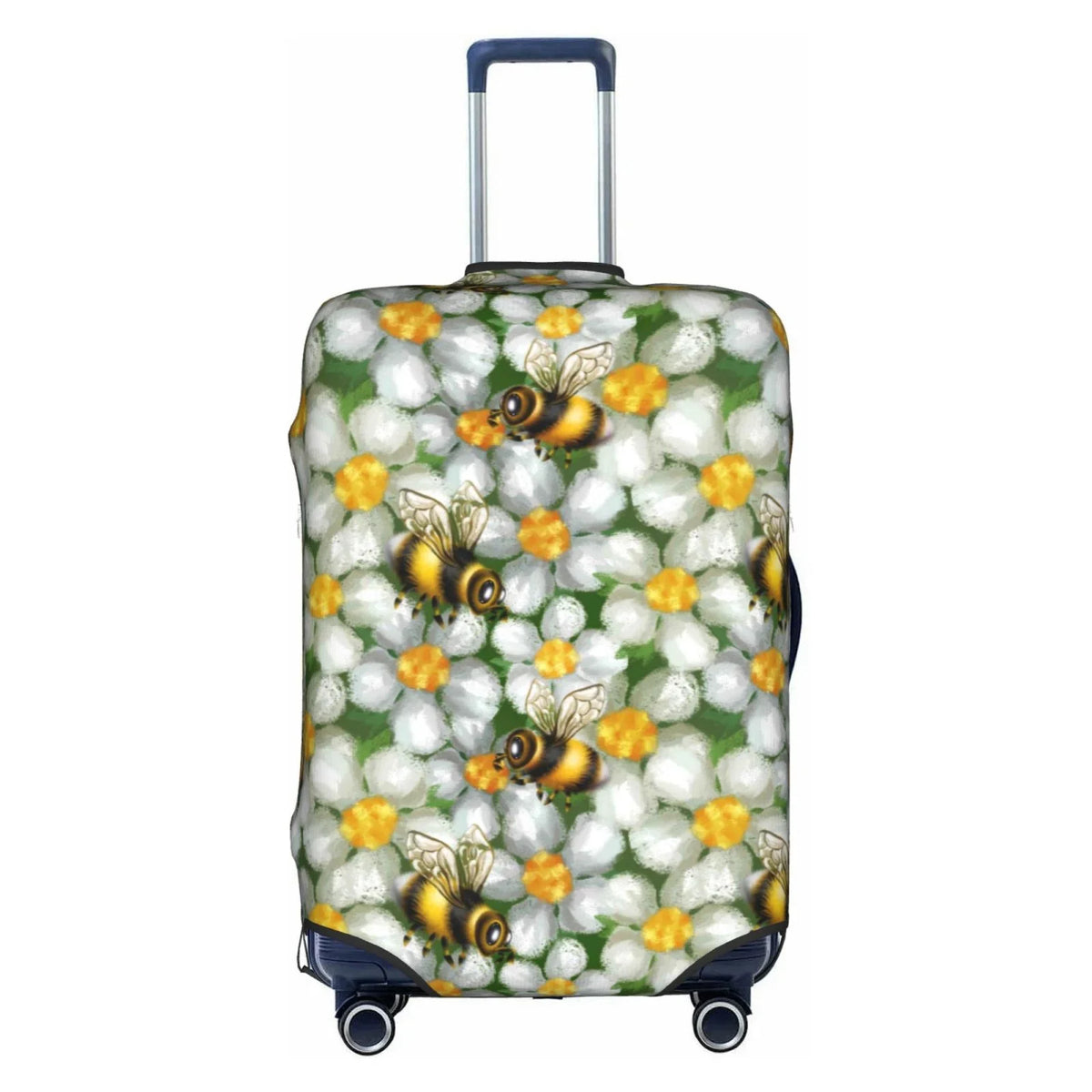 Suitcase And Flower Protector- Cover Suitcase Luggage Bees Kll Cover