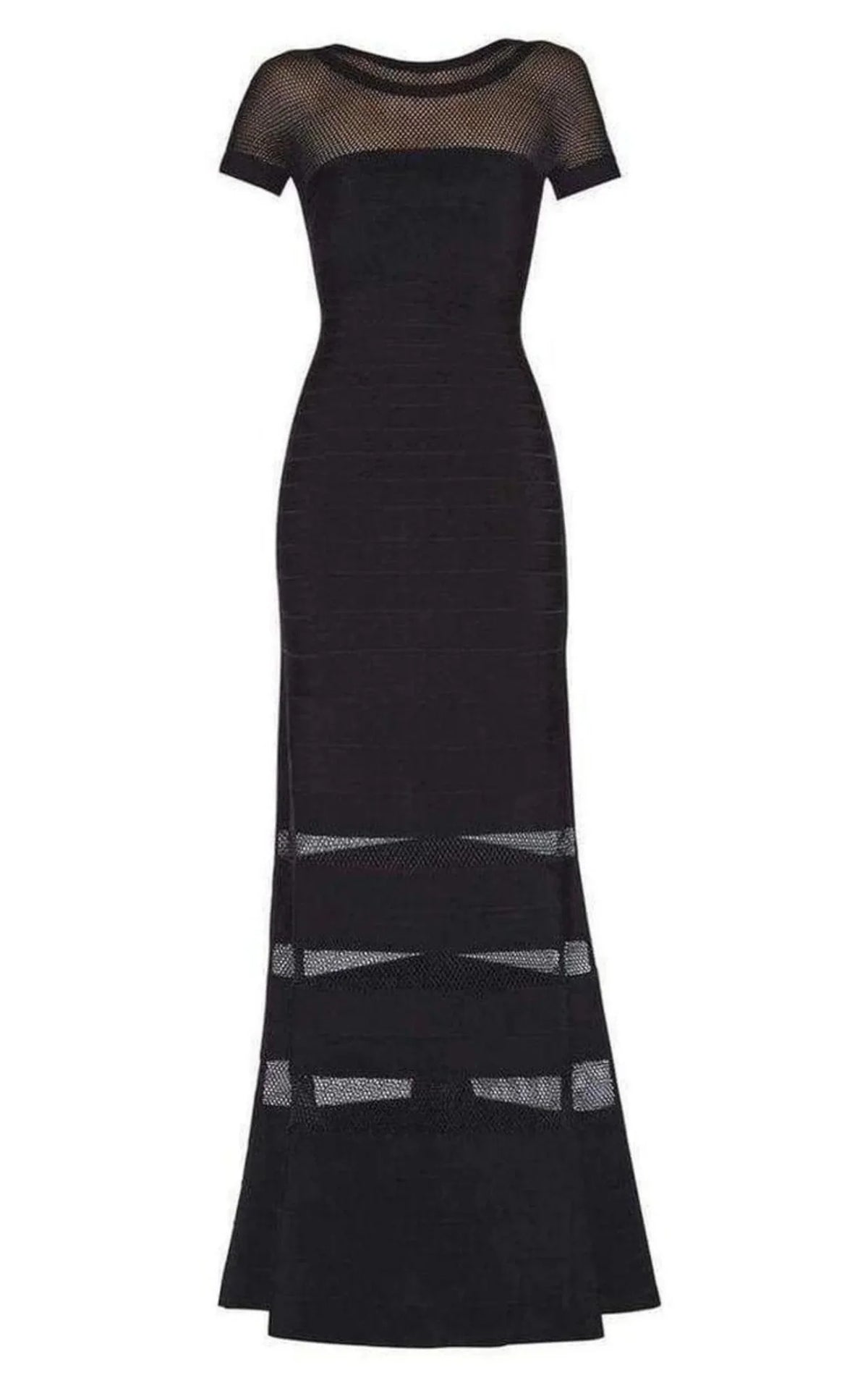 Crochet Stitch Detail Gown Multi Gweneth