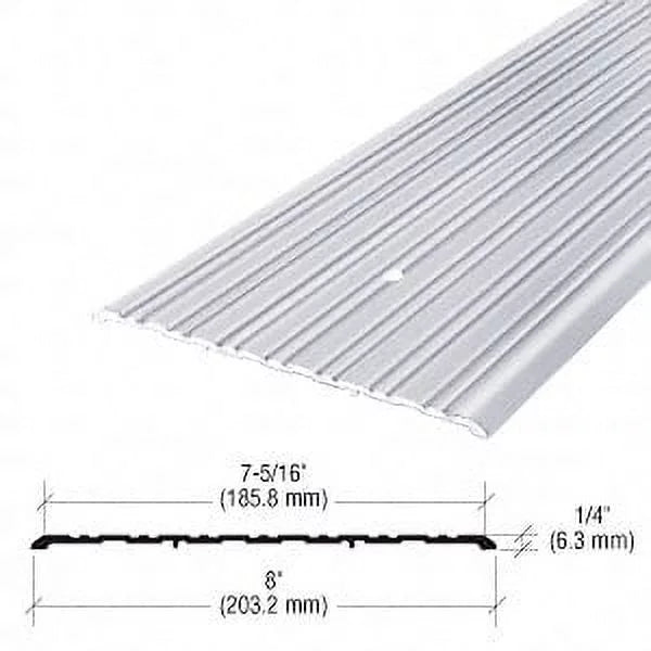 Saddle Threshold Commercial 8" Aluminum 185" 492A185 CRL Length -