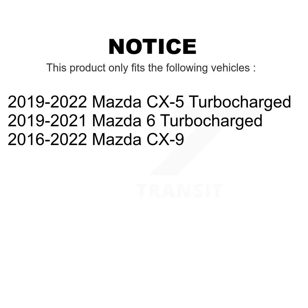 Pair Mazda Rotors Disc Brake 6 CX-5 For K8-101766 Front CX-9