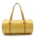 Pre-Owned (Fair) Handbag Bedford Yellow Enamel M91006 Beige Leather Vernis Monogram