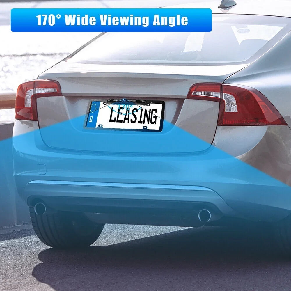 Plate with Backup Rear Vision Car Camera Night - View License Frame
