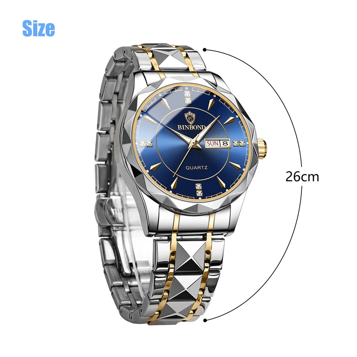 Steel Luxury Quartz Men's Stainless Classic Watch Luminous Waterproof Business